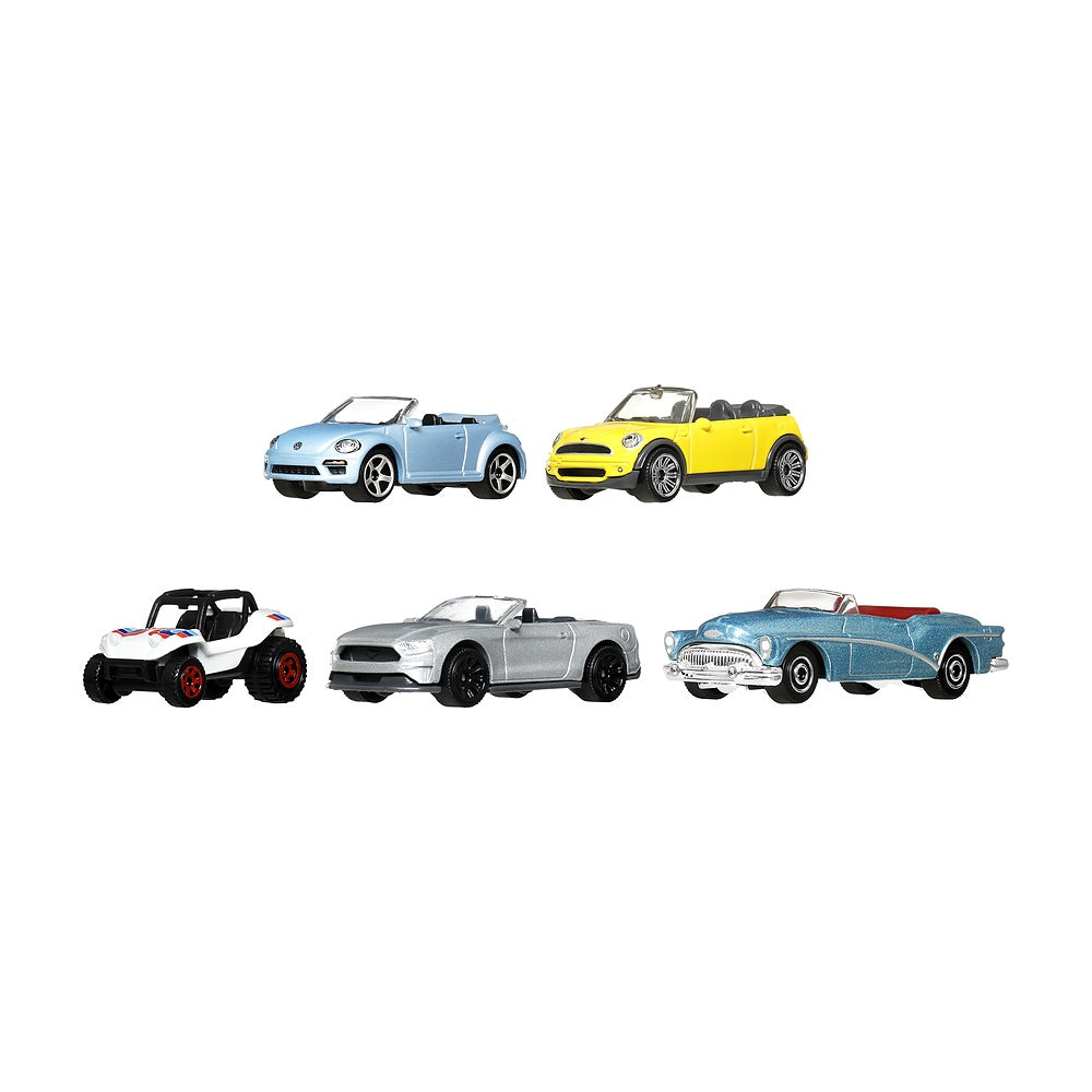 Pack De 5 Autos Matchbox - Convertible Dreams