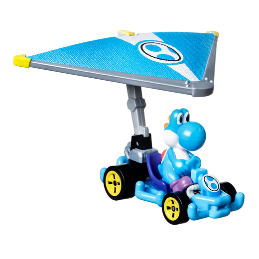 Hot Wheels Personajes Con Glider Sorpresa - Light-blue Yoshi