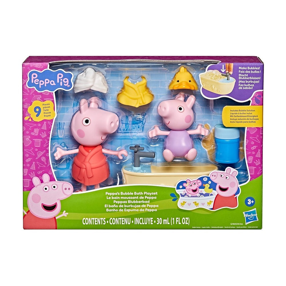 Peppa Pig Set De Juegos Estilos Divertidos - Baño De Burbujas De Peppa