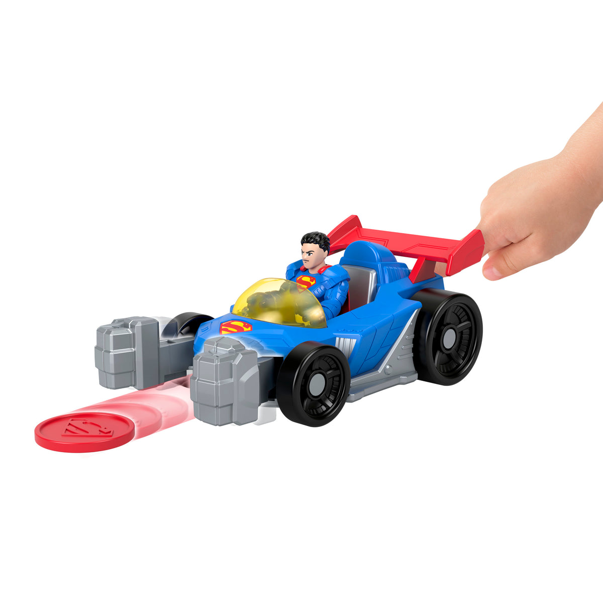 Imaginext Dc Super Friends Superman Vehículo Lanzador - foto 4