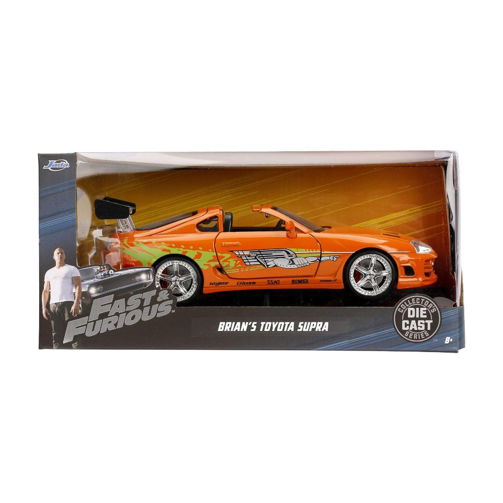 Vehiculo R&f 1:24 1995 Toyota Supra-orange Jada - foto 6