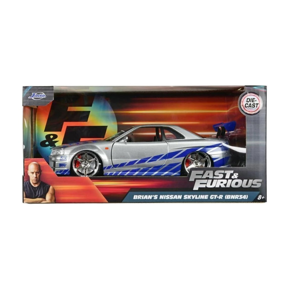 Vehiculo R&f 1:24 2002 Nissan Skyline Gt-r R34 Jada - foto 6