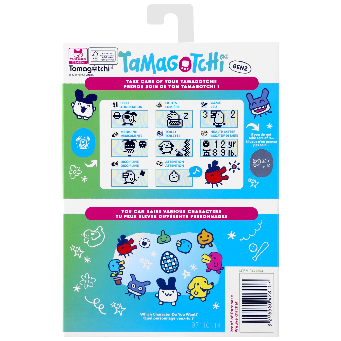 Mascota virtual Tamagotchi original de Bandai - Pink Treasure Jewel