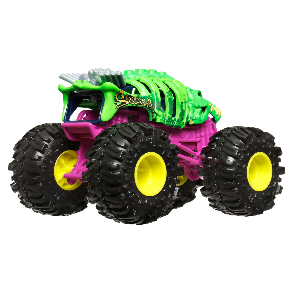 Hot Wheels Monster Trucks Escala 1:24 - Skelesaurus - foto 2