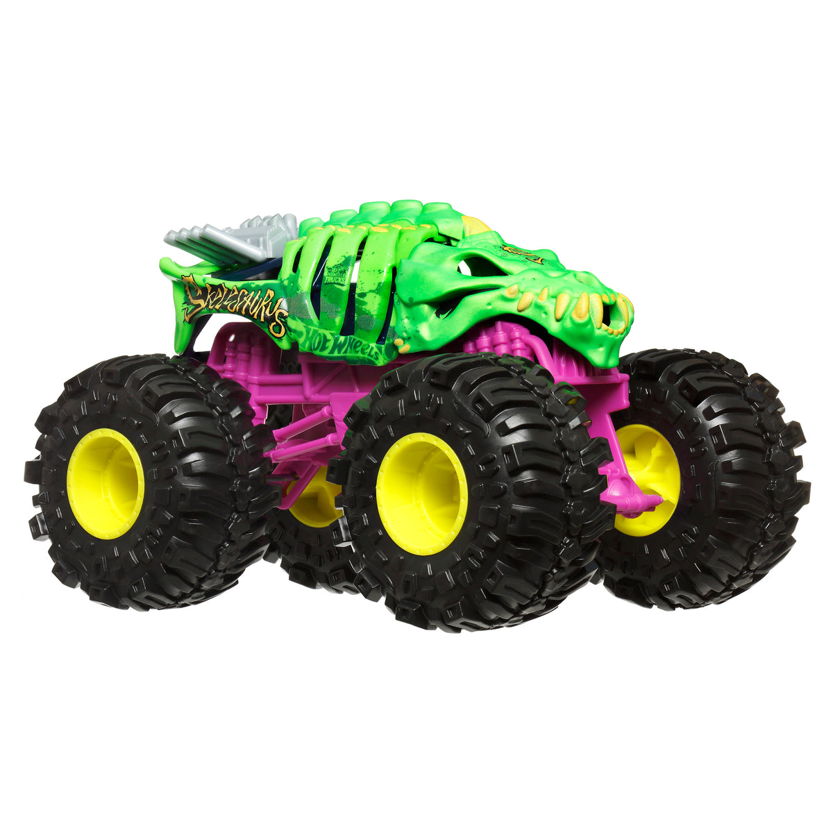 Hot Wheels Monster Trucks Escala 1:24 - Skelesaurus - foto 4