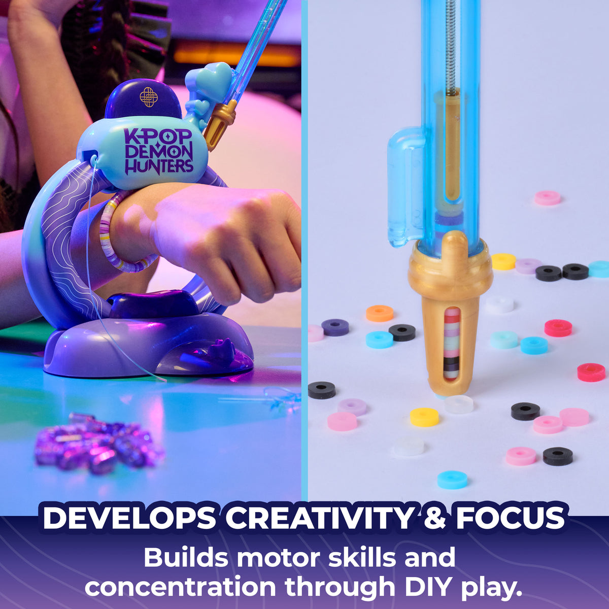 Cool Maker KPop Demon Hunters HUNTR/X – Estudio para Crear Pulseras de la Amistad
