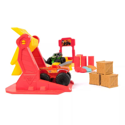 Spin Master Monster Jam El Toro Loco & Grave Digger 1:72 Set con Lanzador