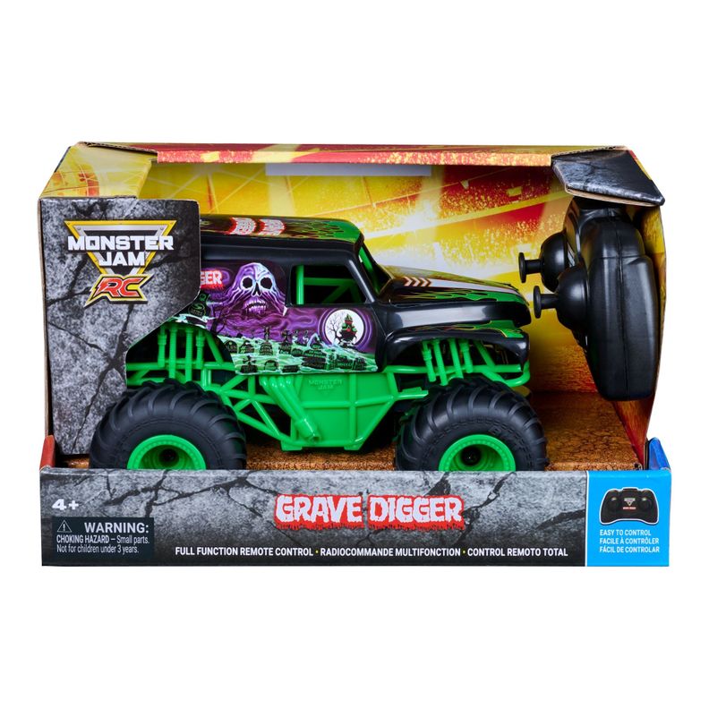 Spin Master Monster Jam RC Grave Digger 1:24 con Modo Choque