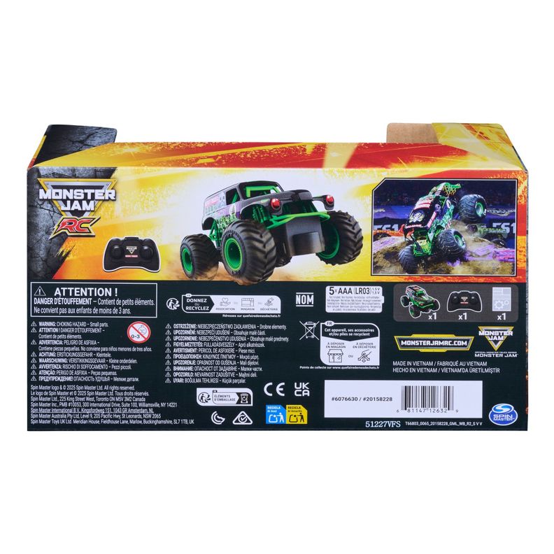 Spin Master Monster Jam RC Grave Digger 1:24 con Modo Choque