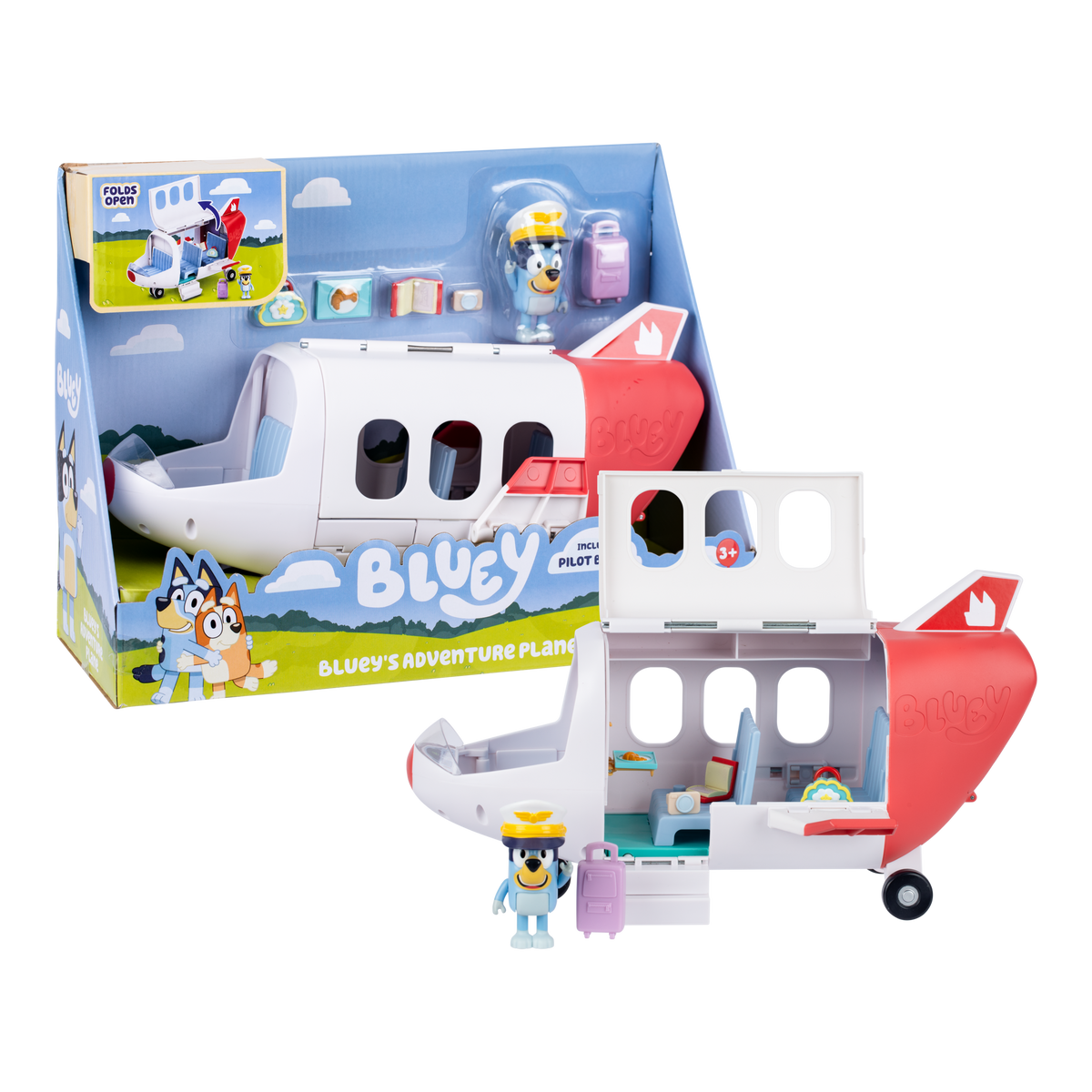 Bluey Avion De Aventuras