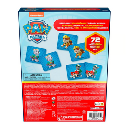Juego de mesa - Paw Patrol Juego Memorice 72 Piezas