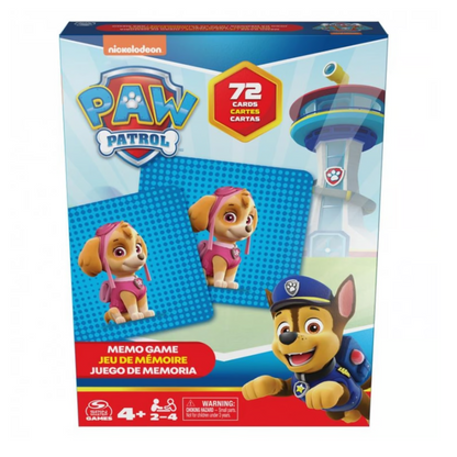 Juego de mesa - Paw Patrol Juego Memorice 72 Piezas