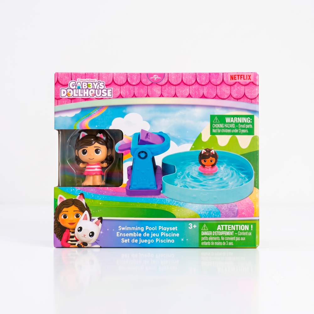 Gabby Dollhouse Hadas Playset Fiesta De Piscina - Set De Juego Piscina