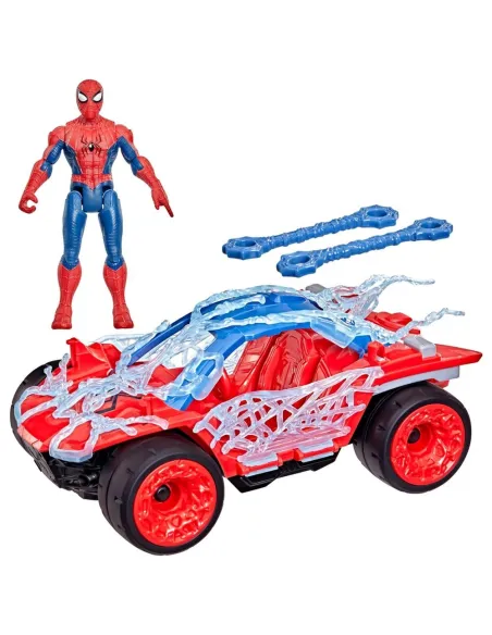 Hasbro Spider-Man Brand New Day ActionVerse Stretch & Blast Buggy con Figura 11,4 cm