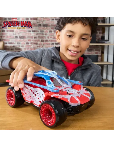 Hasbro Spider-Man Brand New Day ActionVerse Stretch & Blast Buggy con Figura 11,4 cm