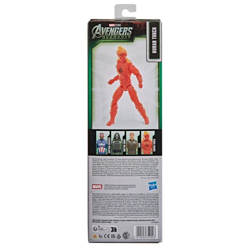Figura De Accion Marvel Avengers Doomsday Human Torch - foto 4