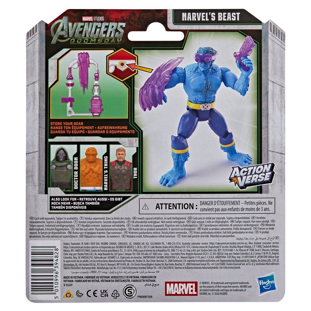 Figura De Accion Marvel Avengers Doomsday Actionverse Marvel's Beast - foto 4