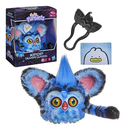 Hasbro Furby Furblets KPop Demon Hunters Derpy Tiger Minipeluche Electrónico 7,6 cm