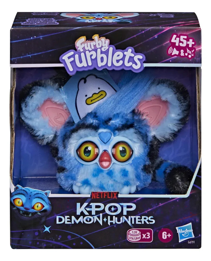Hasbro Furby Furblets KPop Demon Hunters Derpy Tiger Minipeluche Electrónico 7,6 cm