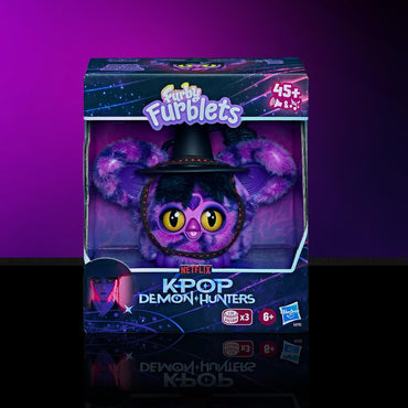 Hasbro Furby Furblets KPop Demon Hunters Saja Boys Demonio Minipeluche Electrónico 7,6 cm