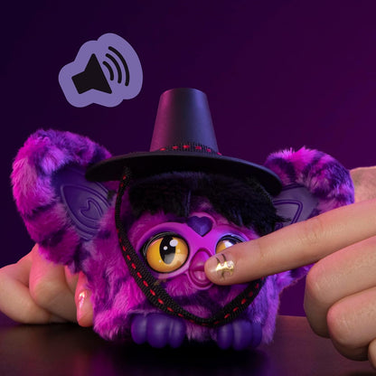 Hasbro Furby Furblets KPop Demon Hunters Saja Boys Demonio Minipeluche Electrónico 7,6 cm
