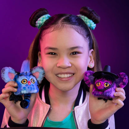 Hasbro Furby Furblets KPop Demon Hunters Saja Boys Demonio Minipeluche Electrónico 7,6 cm