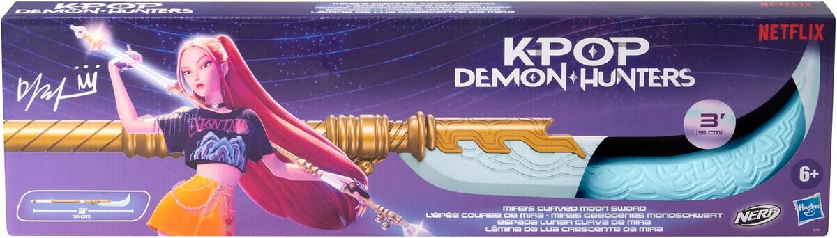 Hasbro Nerf KPop Demon Hunters HUNTR/X Espada Lunar Curva de Mira 91 cm