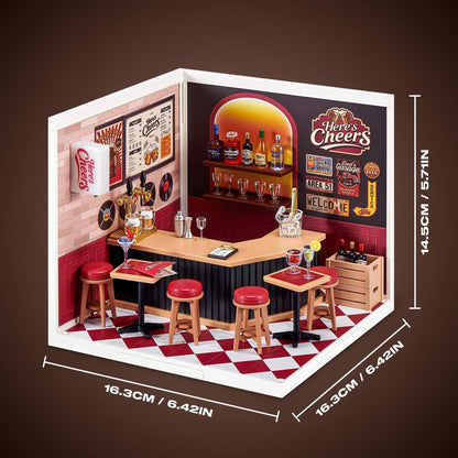 ZURU Mini Brands Spaces Here’s Cheers Bar Set Miniatura 117 Piezas