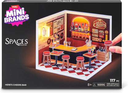 ZURU Mini Brands Spaces Here’s Cheers Bar Set Miniatura 117 Piezas