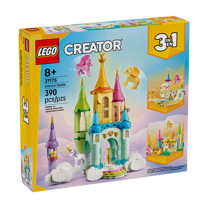 LEGO Creator 3 en 1 Castillo de los Unicornios 390 Piezas