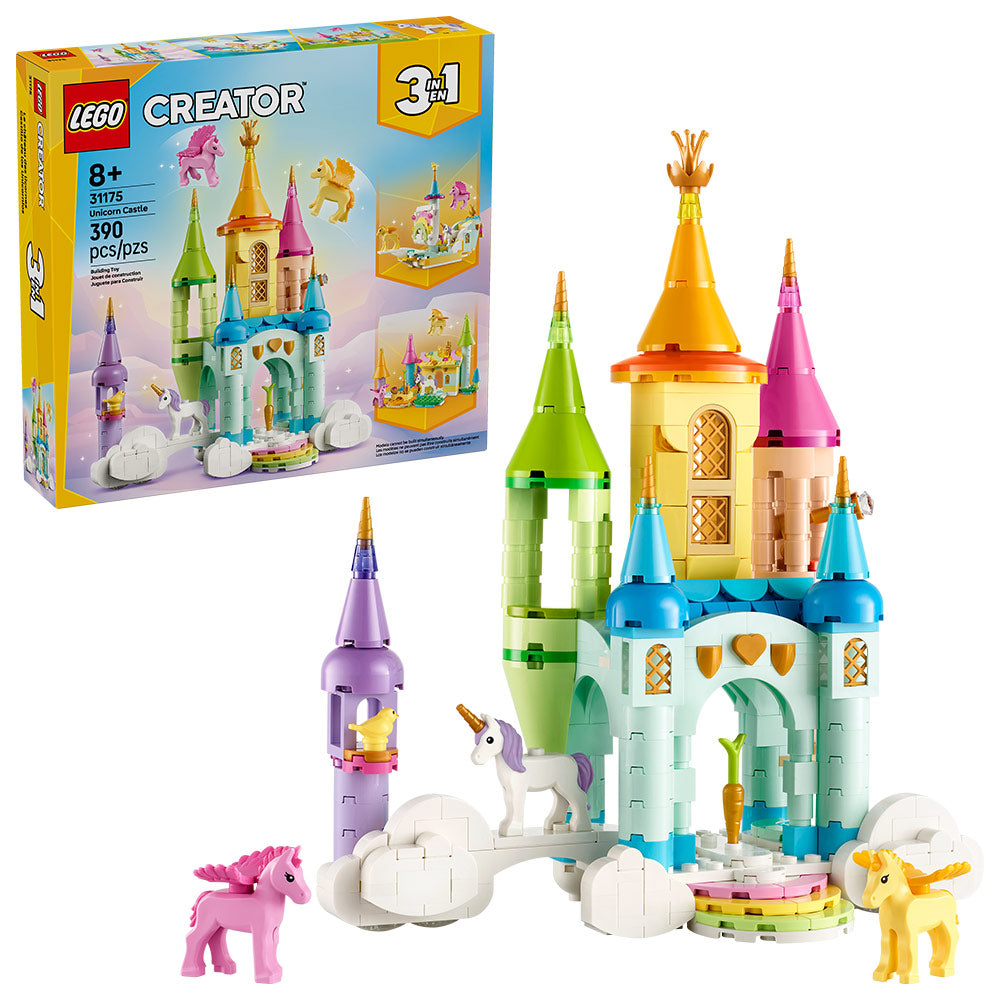 LEGO Creator 3 en 1 Castillo de los Unicornios 390 Piezas
