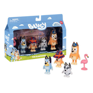 Bluey Sleepover Pack 4 Figuras - pijamada