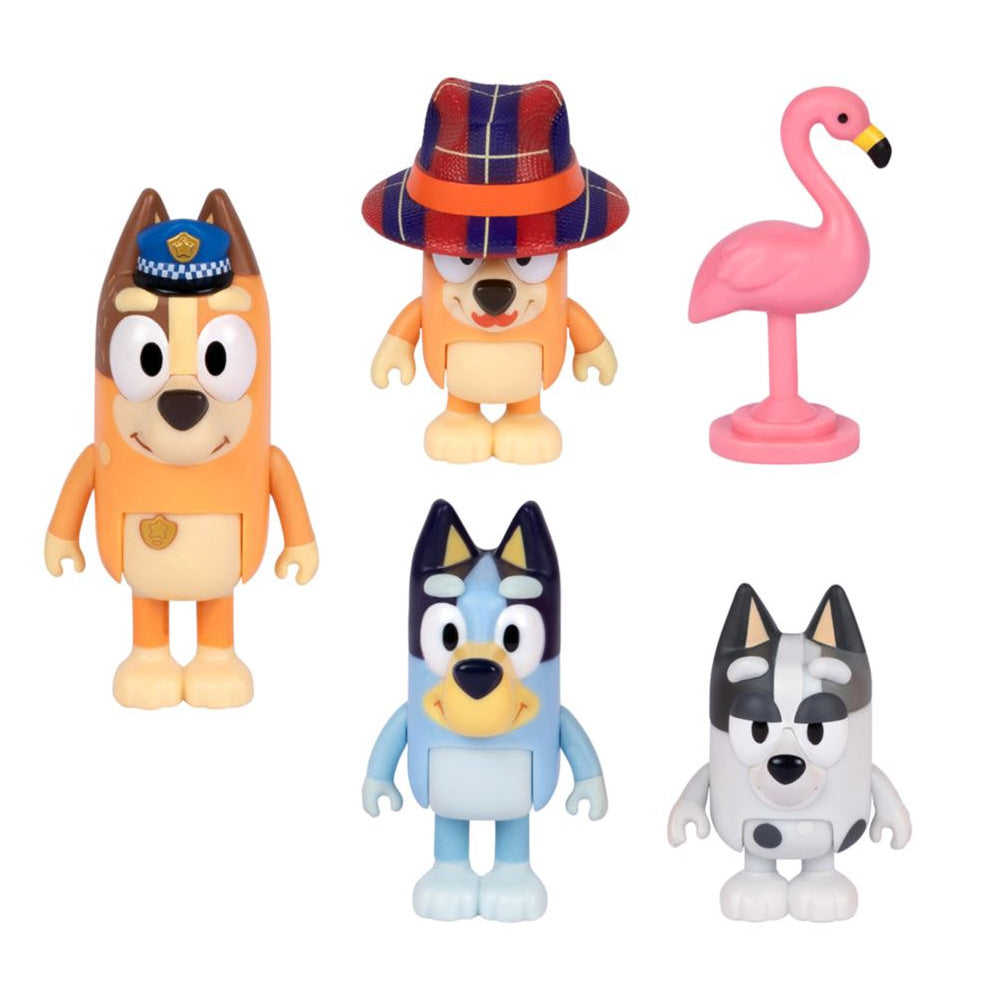 Bluey Sleepover Pack 4 Figuras - pijamada