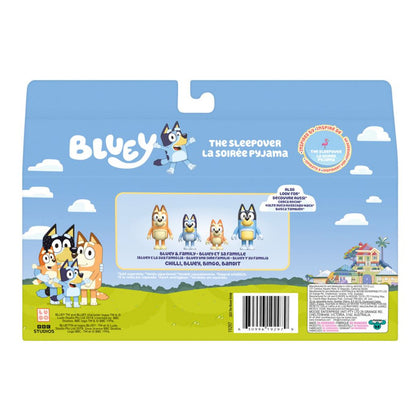 Bluey Sleepover Pack 4 Figuras - pijamada