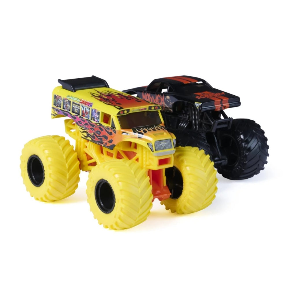 Monster Jam Vehiculos 1:64 Pack 2 - Classroom Crusher Vs Mayhem - foto 1