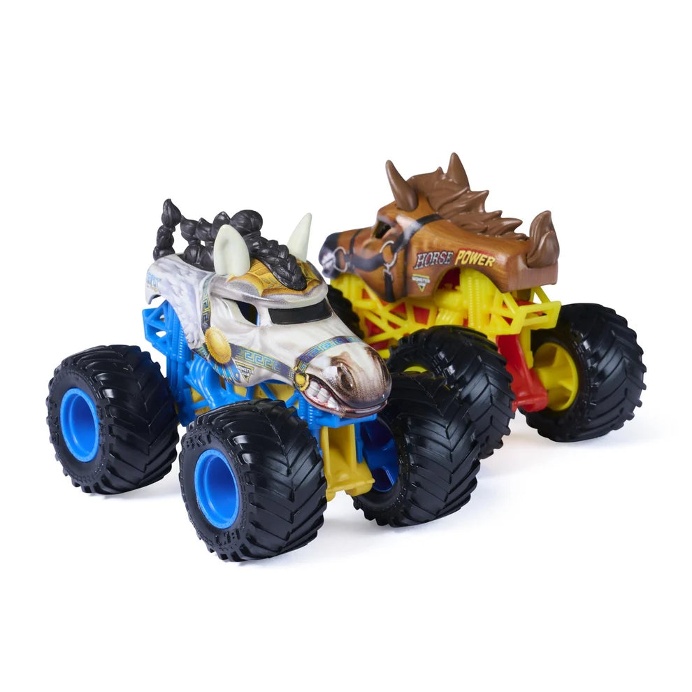 Monster Jam Vehiculos 1:64 Pack 2 - Horse Power Vs Tempest Steed