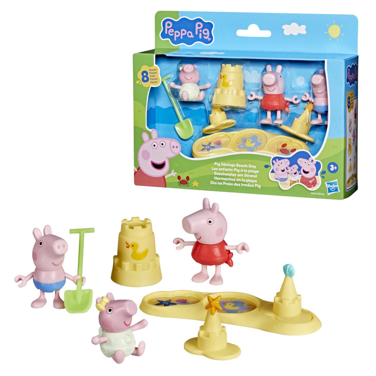 Peppa Pig Playset - Hermanitos En La Playa - foto 3
