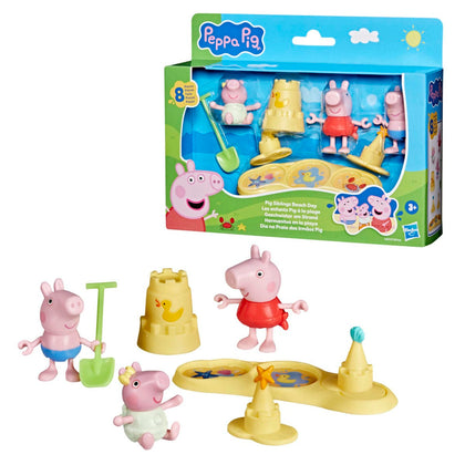 Peppa Pig Playset - Hermanitos En La Playa