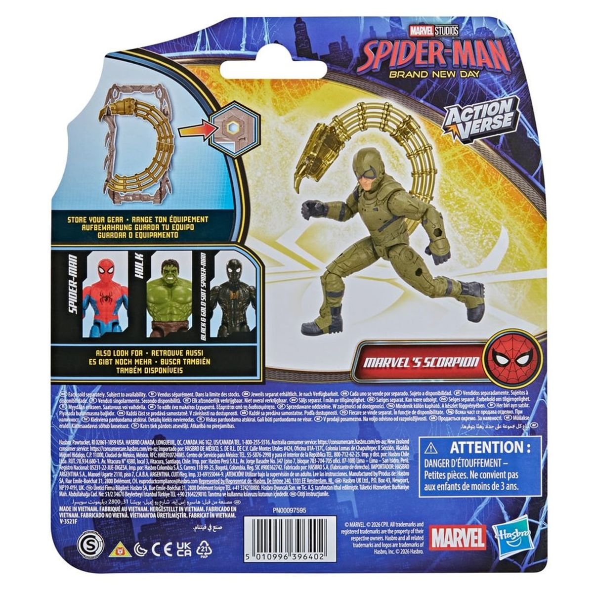 Figura De Accion Spiderman Actionverse Brand New Day - Spider - Manhulkscorpion - foto 4