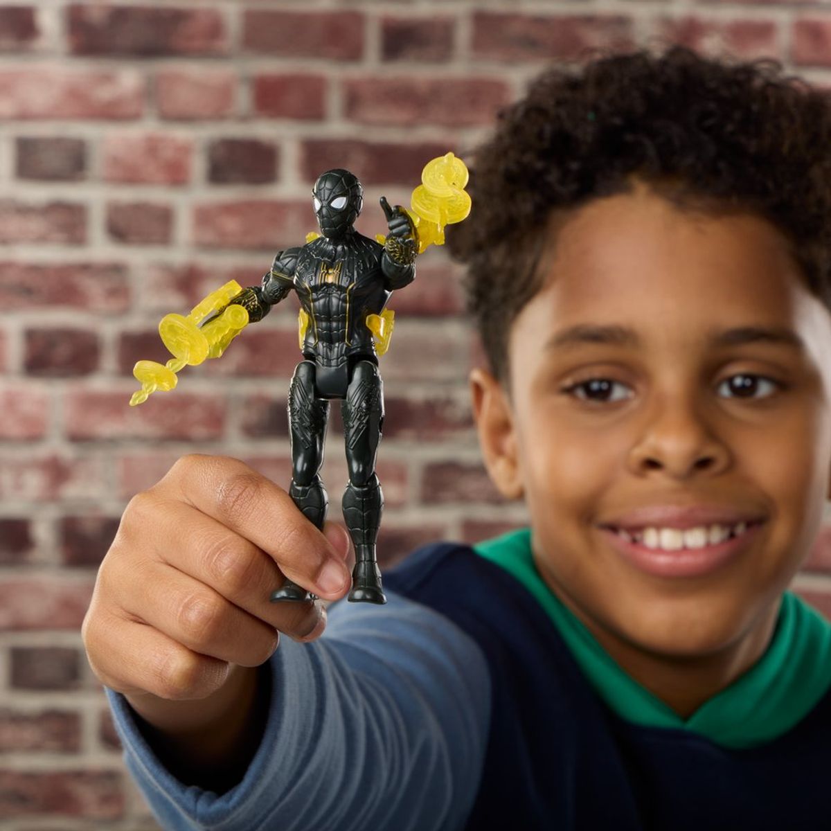Figura De Accion Spiderman Actionverse Brand New Day - Spider - Manhulkscorpionspider - Man Negro Y Dorado - foto 12