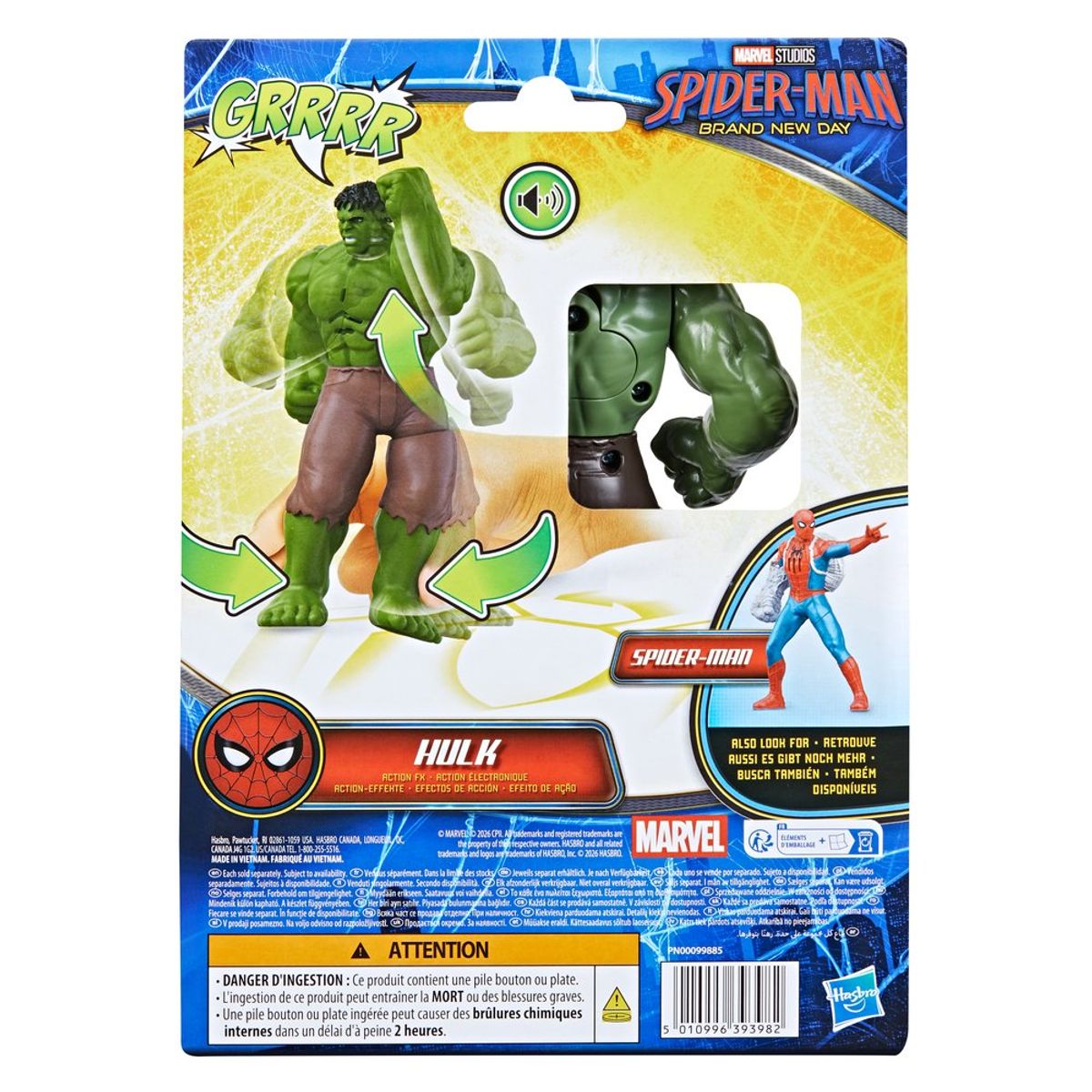 Figura De Accion Spiderman Brand New Day Fx - Hulk - foto 4