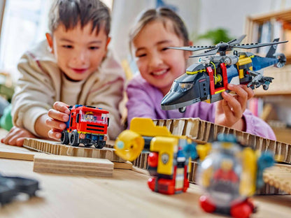 Remix Helicoptero Camion De Bomberos Y Submarino Lego City