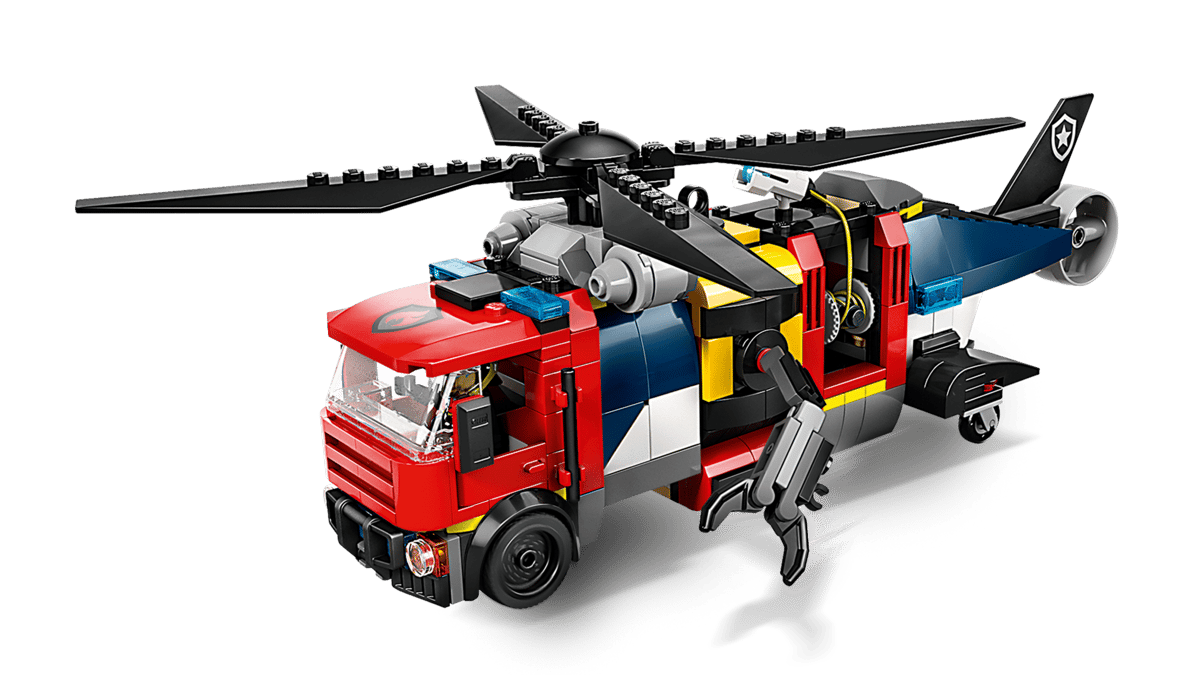 Remix Helicoptero Camion De Bomberos Y Submarino Lego City