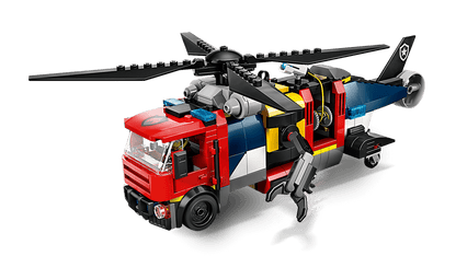 Remix Helicoptero Camion De Bomberos Y Submarino Lego City
