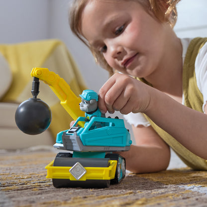 Rubble & Crew Vehículo Y Figura Paw Patrol Motors Wrecking Ball
