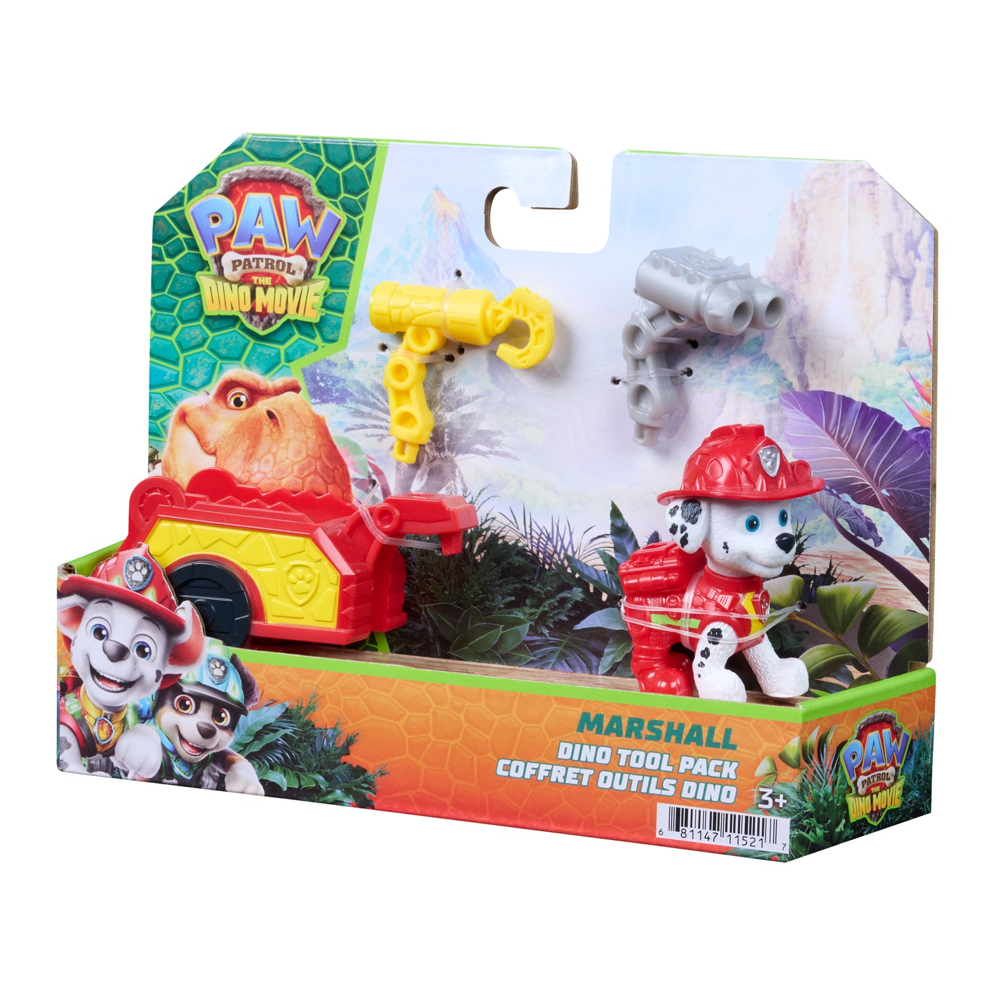 Paw Patrol Movie Dino Figuras Con Herramientas - Marshall