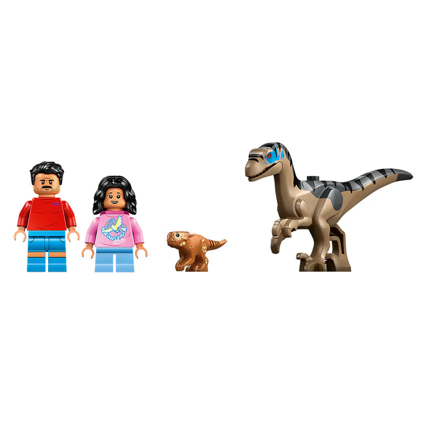 Escape En Auto Todoterreno Y Raptor Al Acecho Lego Jurassic World