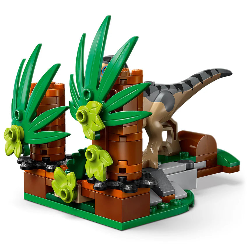 Escape En Auto Todoterreno Y Raptor Al Acecho Lego Jurassic World