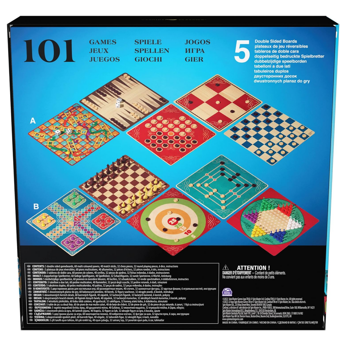 Juego de mesa Familiar Con 101 Juegos