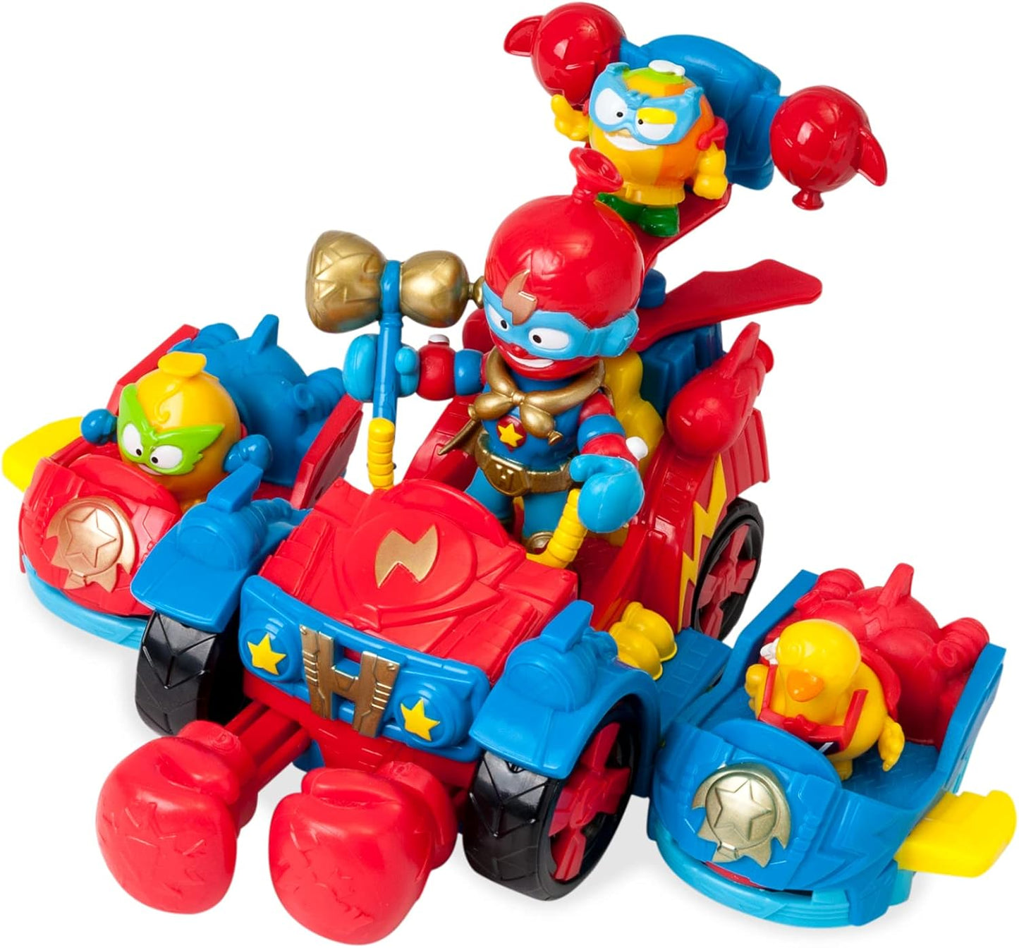SuperThings Vehicle Balloon Boxer con Kazoom Kid y 3 Figuras Exclusivas